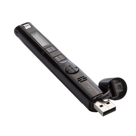 Olympus Digital Voice Recorder VP-20, 8GB, Black Olympus | Black | Rechargeable | MP3, WAV, WMA - 3